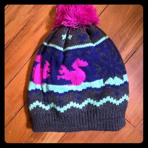 Snowboard//Ski Pom Hat Vintage